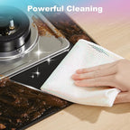 JOYMOOP Multipurpose Wire Dish Rags 10" x 10", Rainbow Laser Dish Cloths for Washing Dishes, Reusable Cleaning Cloths, Non-Scratch Wire Dishwashing Rags for Dishes, Glass, Stainless Steel - 20 Pack