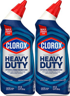 Clorox Toilet Bowl Cleaner Heavy Duty Stain and Ring Remover, Arctic Clean, 24 Fl Oz., Pack of 2