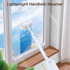 ScrubWiz Steam Mop Cleaner with Detachable Handheld Steamer, 10-in-1 Multi Accessories, Washable Microfiber Pads, 350ml and 2 Adjustable Level for Cleaning Floor, Carpet, Tile, and Grout, Light White