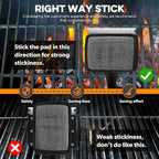 Grill Brush Bristle Free, Grill Brush with 5 Replacement Heads, Grill Cleaner Brush for Outdoor Grill, Cast Iron, Stainless Steel Grates, Grill Scraper Outdoor BBQ Grill, Dad Father Gift, Black