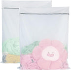 Vivifying Extra Large Mesh Laundry Bag, 2 Pack XXL Oversize Honeycomb Mesh Wash Bags for Washing Machine, Coats, Stuffed Toys, Blanket, Bedding, Sweater, Delicates Clothes (27 x 35 Inches)