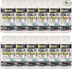 Instant Power Professional Crystal Lye Drain Cleaner, Drain Clog Remover Made of Pure Lye Crystals (12 Pack)