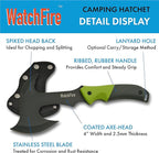 WatchFire 11.5" Coated Stainless Steel Spiked Back Camping Axe
