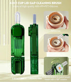 4 in 1 Cup Lid Gap Cleaning Brush - 2025 Multifunctional Insulation Bottle Cleaning Tools, Mutipurpose Tiny Silicone Cup Holder Cleaner, Home Kitchen Cleaning Tools