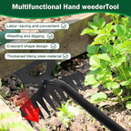Weed Remover Tool,Portable Garden Weeder Tool,2026 New Gardening Weeding Tools,for Garden Hand Tools for Vegetable Gardening Backyard Farm Planting & Uprooting Weeding Tool (11 Teeth)
