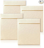 4Pcs Large Cotton Mesh Laundry Bags for Delicates,Breathable Mesh Garment Bag for Washing Machine,Travel Wash Bags with Zipper for Bras,Underwear,Socks,Clothes,Laundry Dorm Room Essentials(XL)