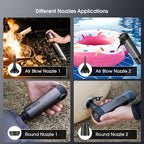 VSGO Cordless Car Vacuum, Compressed Electric Air Duster 17000Pa Suction, 5-in-1 Portable Mini Small Handheld Vacuum, UP to 90 Mins Runtime for Car, Desk, Computer, Keyboard, Home Cleaning (Grey)