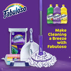 Fabuloso Twist Mop, Self Wringing Floor Mop with Non Scratch Scrubber and Removable Washable Head for Hardwood, Tile, Vinyl and Laminate Floors Cleaning System, 53 Inch Tall