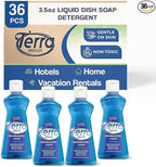 Terra Breeze 1-Shoppe All-in-Kit Hotel Liquid Dish Soap Detergent, 3.5 oz (Case of 36)