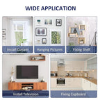 Wall Anchors, Drywall Anchors and Screws Kit #8 100PCS Self Drilling Drywall Anchor and Screws for Drywall, Sheetrock, Plaster Wall Hanging and Mounting 50-75lbs(50 Pairs)