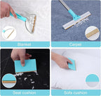 Carpet Rake for Pet Hair Removal, 54-Inch Adjustable Handle, Aluminum Alloy Deep Cleaner, Reusable Cat & Dog Hair Remover for Couches, Rugs, Mats, Fabric Furniture