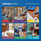 Dremel 8150-N/20 8V Cordless Rotary Tool Kit with Brushless Motor and LED Work Light - Variable Speeds, USB-C Rechargeable and Includes 20 Accessories