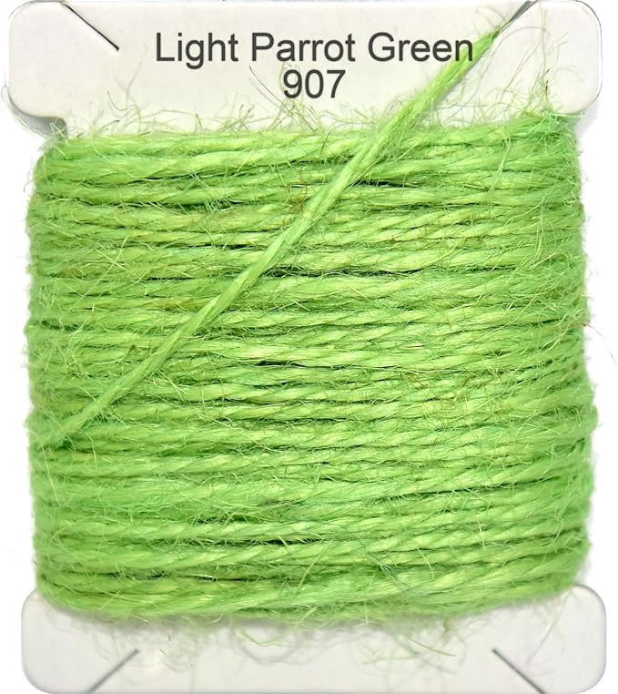 Jute Twine 15m Long Twine String for Crafts Gift Wrapping Packing Gardening Crochet Knitting Macrame Decor (Light Parrot Green)