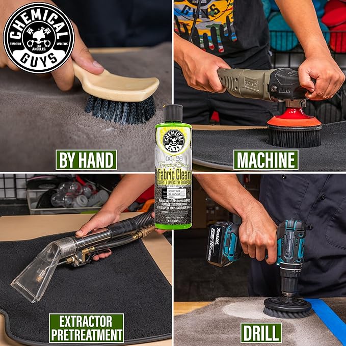 Chemical Guys CWS203 Foaming Citrus Fabric Clean Carpet & Upholstery Cleaner (Car Carpets, Seats & Floor Mats), Safe for Cars, Home, Office, & More, 128 fl oz (1 Gallon), Citrus Scent