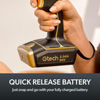 Gtech Power Tool Battery Pack - Lithium-Ion Technology for Longer Runtime - Compatible with All Power Tools - Minimal Self-Discharge - Black/Gold