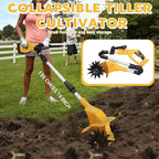 Cordless Tiller Cultivator for DeWalt 20V Battery, 330RPM Garden Cultivator,7.87" Tilling Width and 6.3" Depth Portable Rotary Tiller