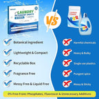 FIXSMITH Laundry Detergent Sheets - 160 Loads (80 Sheets) Fragrance Free - Hypoallergenic,Unscented,Eco Friendly Laundry Detergent Strips Concentrated Travel Detergent Sheets.Plastic-Free,Liquidless