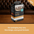 Furniture Clinic Large Leather Care Kit | Leather Cleaner + Conditioning Protection Cream for Furniture | Two 17oz Bottles + 1 Sponge & 1 Cloth | Restore Leather Couches, Car Seats, Jackets, & Boots