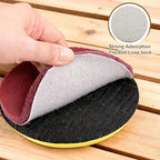 uxcell 8Pcs Scrubber Scouring Pad, 2 Inch 2000 Grits Drill Power Brush Hoop and Loop Scrub Pads Discs Polishing Pad for Household Furniture Automotive Cleaning, Orange