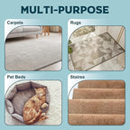 Dog Hair Remover Rake for Carpets - Premium Pet Hair Removal Tool, XL Carpet Rake & Cat Fur Scraper with Extra Long Handle for Rugs, Furniture, and Car Interiors