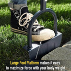Saw Tooth Edger Half Moon Lawn Edger Sidewalk Grass Long Handled Step Edger for Garden
