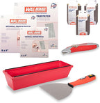 WAL-BOARD TOOLS Drywall Patch Repair Kit, Pan, Knife, Aluminum Mesh, Plaster Finishing Tools, DTKPR1