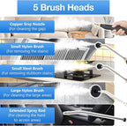 Handheld Steam Cleaner, 2500W Hand-Held High Pressure Portable Cleaning Machine with 3 Brush, High Temperature Steamer for Home Use, Kitchen, Furniture, Bathroom, Car (White)