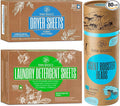 RAW BASICS Dryer Sheets, 80 Bulk Loads, and Scent Boosters for Washer, Fresh Aroma, and Laundry Detergent Sheets