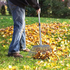 KeFanta Garden Leaf Rakes, Rake for Leaves Heavy Duty 25 Metal Tines 18.5" Wide, 62" Adjustable Long Handle Rakes for Lawns Yard Grass Flower Beds