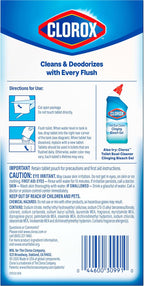 Clorox Ultra Clean Toilet Tablets Bleach & Blue, Rain Clean Scent, 2.47 Ounces Each, 4 Count (Package May Vary)