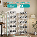 SINGAYE 5 Shelves Storage Shelf Wire Closet Bathroom Organizers Metal Pantry Kitchen Small Garage Shelving Unit Laundry Room Organization Home Narrow Rack Net Basket with Wheels White
