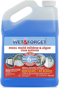 Wet & Forget Moss, Mold, Mildew, & Algae Stain Remover Multi-Surface Outdoor Cleaner Concentrate, Original, 128 Fluid Ounces