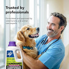 LaundraPet 3X Strength Premium Laundry Detergent with Enzyme Cleaner - 64 Oz (96 Washes) Pet Stain and Odor Eliminator, Enzymatic Detergent by Alpha Tech Pet