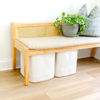 NaturalCozy 13 Inch Cube Storage Bins Cotton Rope Woven Baskets for Organizing 3-Pack | 13 x 13 Storage Cubes | Fabric Square Storage Baskets for Shelves Organizer, Kids Toy Bins, Closet Baby Nursery