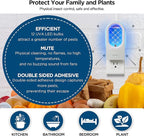 Fruit Fly Traps/Gnat Traps for Indoors, UV＆Blue Light Plug-in Gnats Killer Bug Trap, NAT Killer, Flying Insect Catcher Trap for Fruit Flies, Moths, Mosquitoes, Fungus, Get Rid of Gnat Infestation