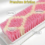 4 Pack Scrub Brush for Cleaning Scrubbing Brush with Stiff Bristle Multi-Purpose Heavy Duty Scrub Brushes,Deep Cleaning Brushes for Bathroom, Floor, Shower, Carpet, Bathtub, Sink Outdoor, Multi-Color