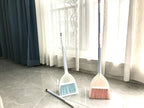 Mini Broom with Dustpan for Kids,Little Housekeeping Helper Set (White+Pink)