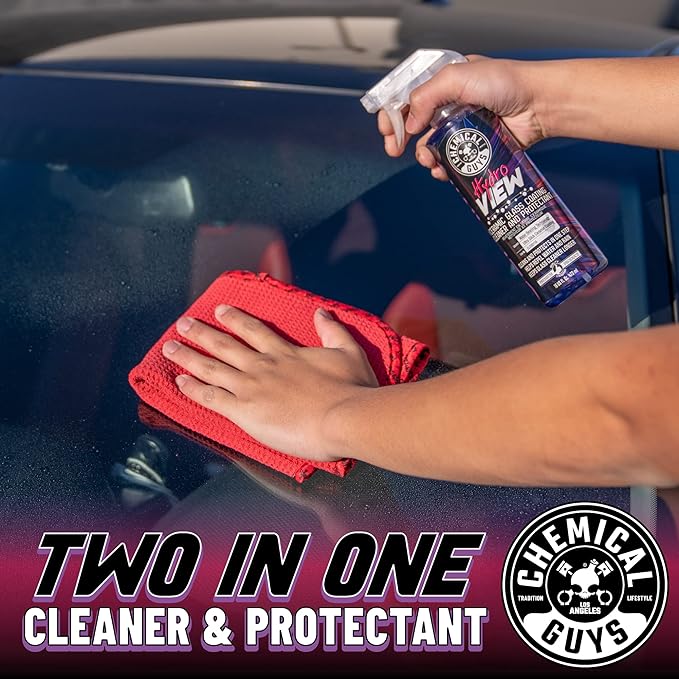 Chemical Guys CLD30116 HydroView Ceramic Glass Cleaner, Water Repellent & Protective Coating (Works on Glass, Windows, Mirrors, Navigation Screens & More; Car, Truck, SUV and Home Use), 16 fl oz