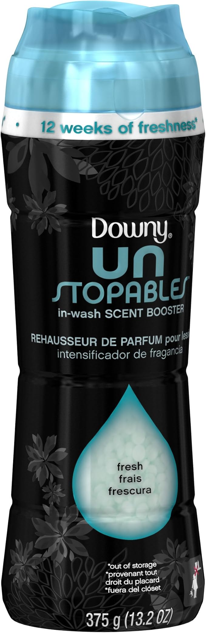 Downy Unstoppables In-Wash Scent Booster Beads, Fresh Scent, 375 g