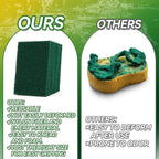 MAQIHAN Heavy Duty Scouring Pad - 10PCS Scouring Pads for Heavy Duty Cleaning Scrubbing Pads for Kitchen Bathroom Household Cleaning Dish Scrubber Scrub Sponges for Oven Barbecue Grill Bathtub