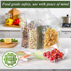 Vacuum Sealer Bags For Food - 100 Quart 8" x 12" - Commercial Grade BPA Free Bag - Durable Customized Size Food Vac Bags for Storage and Sous Vide Cooking - Puncture Prevention