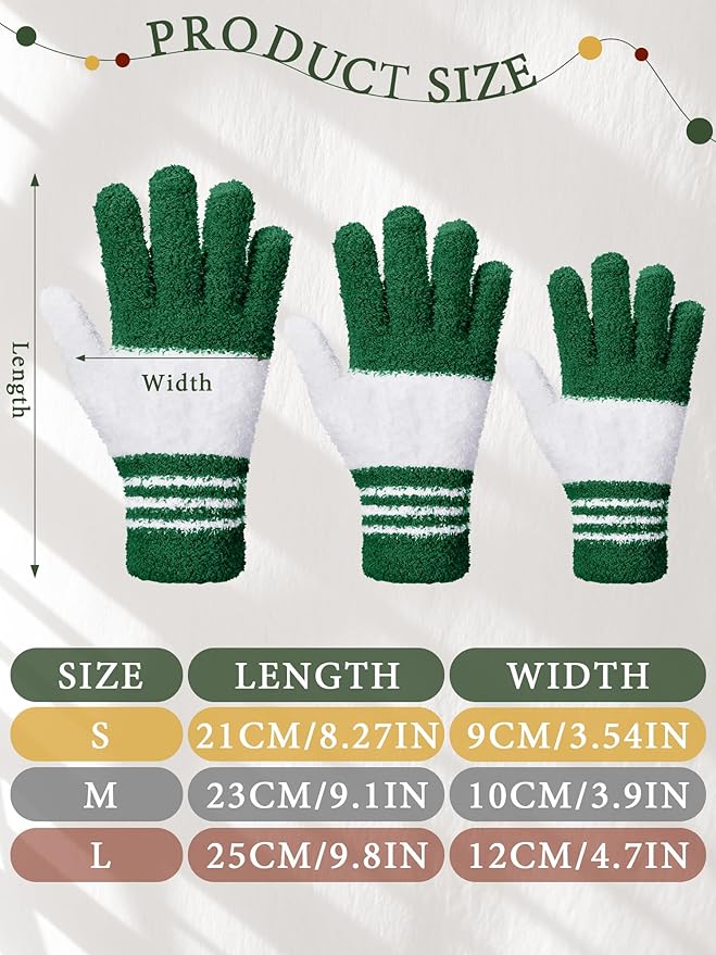 Patelai 3 Pairs Microfiber Plant Dusting Gloves Leaf Cleaning Gloves for Indoor Plants, Blinds, Furniture, House (Dark Blue,Gray,Khaki,White,Small)