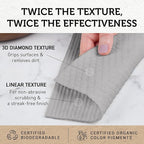 Nordhus Design Swedish Dishcloths, Grey 10-Pack, Reusable, Washable Cellulose Cotton Kitchen Cloths - Replace Paper Towels, Wipes, Sponges, Dish Rags