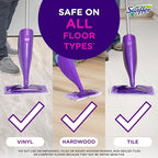 Swiffer WetJet Hardwood and Floor Spray Mop Cleaner Starter Kit, Includes: 1 Power Mop, 10 Pads, Cleaning Solution, Batteries