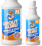 Grout Cleaner for Tile Floors 1 Quart Made in USA - Heavy Duty Tile Cleaner Ceramic Floor for Deep Cleaning Restore Easy to Use Bathroom Shower Kitchen Outdoor Porcelain