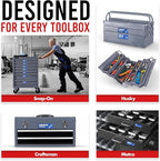 Toolbox Organization Magnetic Labels-80 Large Tool Chest Organizer Labels-Strong Magnets-Fits All Brands of Steel Tool Box Drawers (Blue 3.125x1.0 in)
