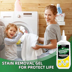 2 Pcs Household Stain Remover Gel, Washing Machine Cleaner with Brush, Stain Remover Gel for Tile Grout Washer Cleaner, Wall, Sealant, Glass, Kitchen, Sinks