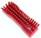 SPARTA Comfort Grip Scrub Brush Hand Brush for Bathroom, Kitchens, Countertop, Plastic, 8 Inches, Red