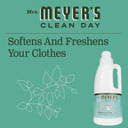 MRS. MEYER'S CLEAN DAY Liquid Fabric Softener, Infused with Essential Oils, Paraben Free, Basil, 32 oz (32 Loads)