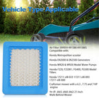 17211-Z8B-901 17211-zl8-023 Air Filter fit for Honda gc135 gcv135 gc160 gcv160 gc190 gcv190 gx100 and gxv57 Engines Lawn Mower Air Cleaner 491588 399959 F220 tillers, Bomag BT60(10 pack)